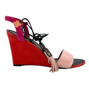 Louis Vuitton Suede Wedges